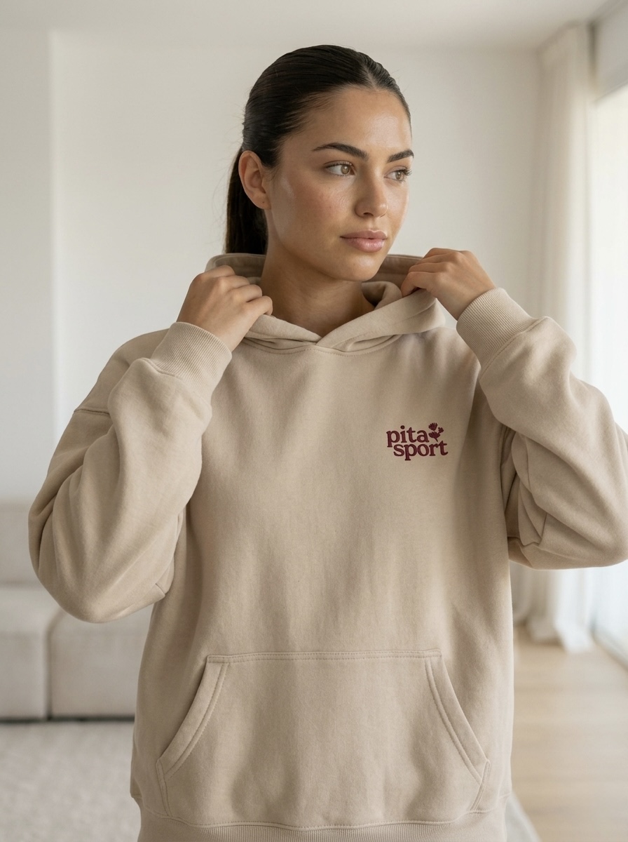 Sudadera color crema PITA SPORT